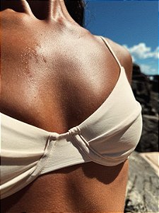 Top Meia-Taça Off White