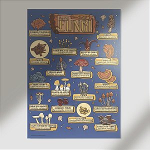 Pôster Reino Funghi A3