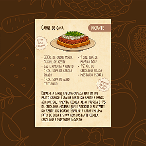 Imã Carne de Onça - Receituário