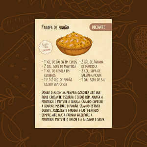 Imã Farofa de Pinhão - Receituário