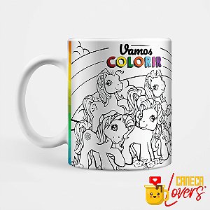 Caneca para Colorir - My Little Pony