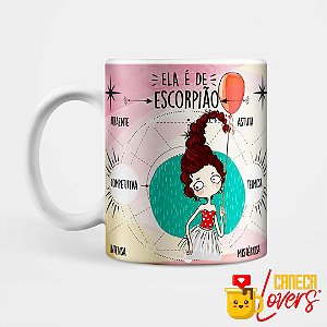 Caneca Signo da Mulher - Escorpião