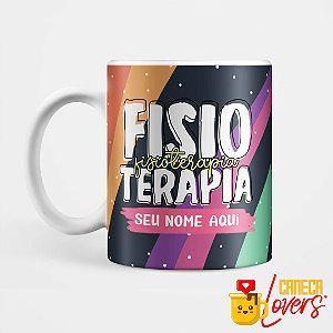 Caneca Flork Profissões - Fisioterapia - Nome Personalizado