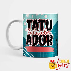 Caneca Flork Profissões - Tatuador - Nome Personalizado