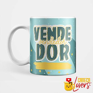 Caneca Flork Profissões - Vendedor - Nome Personalizado