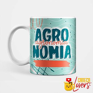 Caneca Flork Profissões - Agronomia - Nome Personalizado