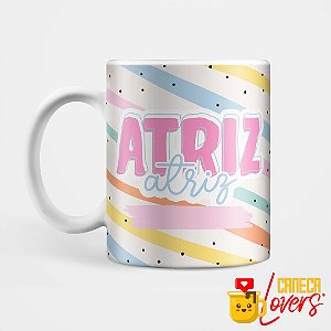 Caneca Flork Profissões - Atriz - Nome Personalizado