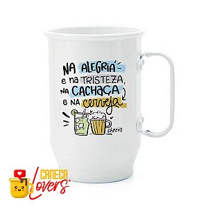 Caneca de Chopp em Alumínio - Na cachaça e na cerveja