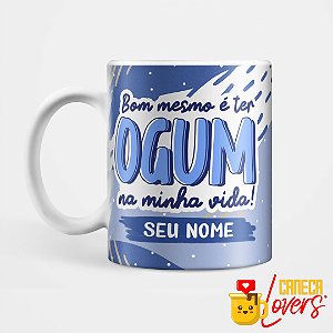 Caneca Orixázinhos - Ogum - Nome Personalizado