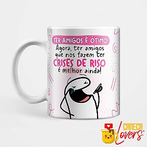 Caneca Flork Amigas - Ter amigos é ótimo!