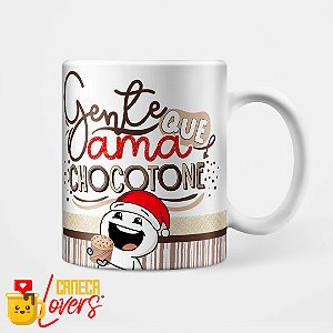 Caneca Natal Divertido - Gente que ama Chocotone