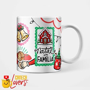 Caneca Natal Divertido - Natal em família