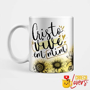 Caneca Coleção Palavra - Cristo vive em mim