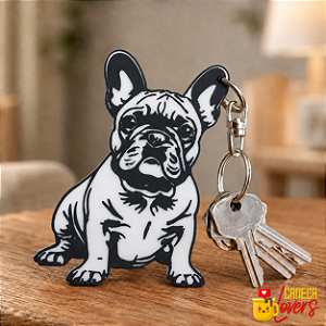 Chaveiro Raças de Cães - Bulldog Francês