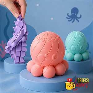 Brinquedo Polvo Antiestresse Sensorial Flexível