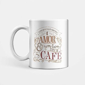 Caneca Amor e Café