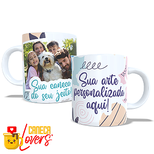 Caneca Personalizada - Alça e Interior Branco - Arte Exclusiva