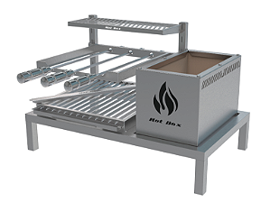 Parrilla Residencial Premium INOX 304- Alvenaria 74x45