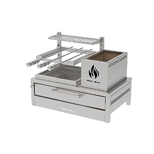 Parrilla Residencial Premium INOX 304 74x45cm – Bancada