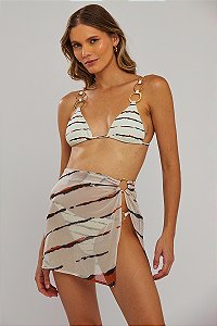Saia Curta Lenny Dune Stripes