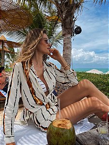 Chemise Linho - Dune Stripes