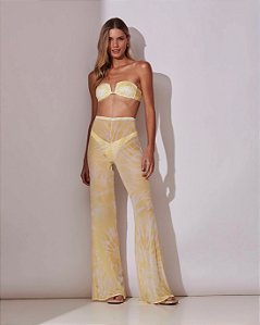 Calça Tule Lellis Tie Dye Amarela
