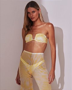 Top Sasha Tie Dye Amarelo