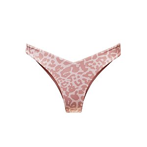 Calcinha Fixa Up Animal Print Rose