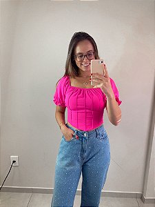 CROPPED BIANCA ROSA NEON