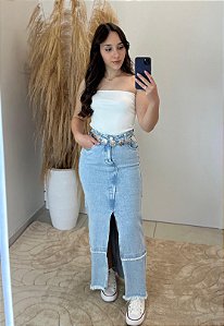 Saia Jeans Amélia
