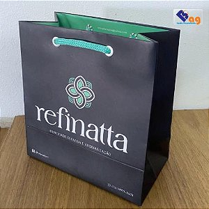100 Sacolas 14x12x05 (04 Cores Impressão Total)
