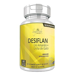 DESIFLAN Uxi Amarelo + Unha de Gato 60 Cápsulas 500mg