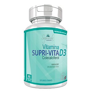 SUPRI-VITA D3 Colecalciferol - 60 Cápsulas 500mg