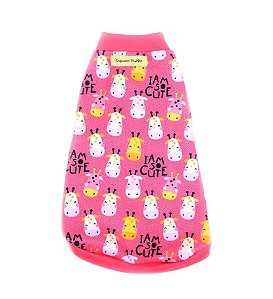 Blusão Roupinha Para Pet Cachorro Girafa Pink Emporium Distripet