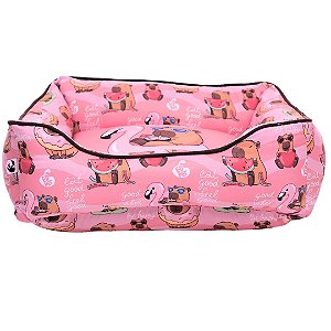 Cama Caminha Para Pet Cachorro Capivara Rosa Emporium Distripet