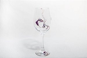 TAÇA UNO / ORQUIDEAS ROXA