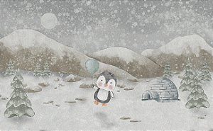 Papel de Parede Pinguim Menino