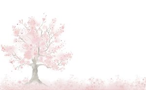Papel de Parede Arvore Sakura Aquarela
