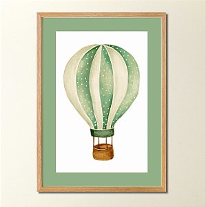 Quadro Decorativo de Balão Verde
