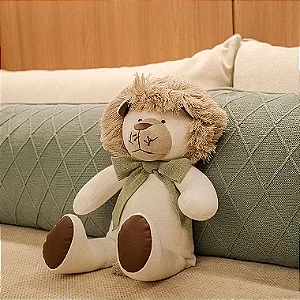 Almofada formato Boneco Leão Personalizado com Inicial