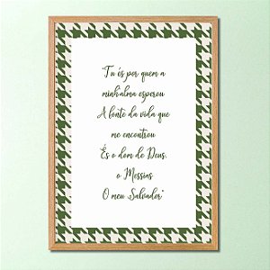 Quadro Decorativo Nadja com frase personalizado