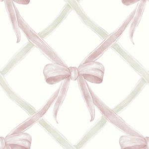 Papel de Parede Losango laço Celeste