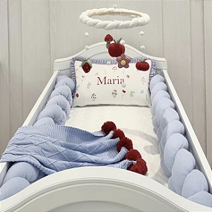 Kit berço Maria com nome Personalizado 3 peças