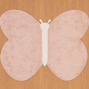 Tapete Tufado Infantil Borboleta 1,30m x 1,00m