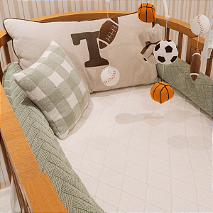 Kit berço com nome Personalizado Quarto 13 - 3 peças