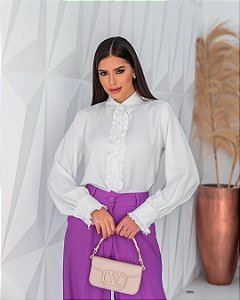 Camisa Luiza com babados