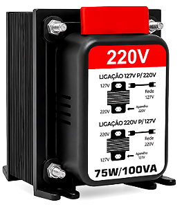 Transformador 75w 100VA Inversor Voltagem de 110V Para 220V ou 220V Para 110V