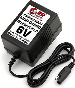 Fonte Carregador DC 6V 900mA Para MIni-Moto Mini-Carro Infantil