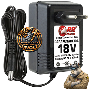 Carregador Fonte DC 18v Para Parafusadeira Einhell Bg-ch 18li