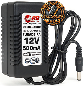 Carregador Fonte DC 12V Para Parafusadeira Thaf e Bestfer